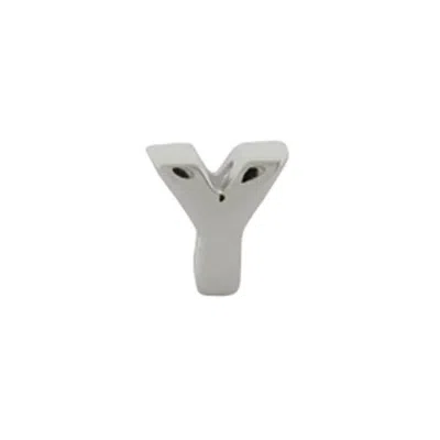 Evesaddiction Sterling Silver Alphabead Letter Y In Silver