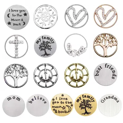 Evesaddiction Floating Locket Plates In Multi