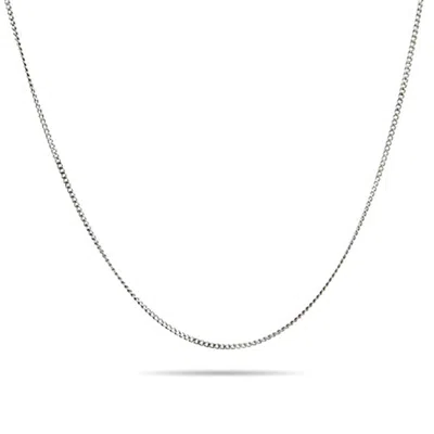 Evesaddiction 2mm Stainless Steel Curb Chain In Silver