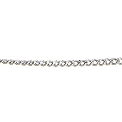 Evesaddiction 2mm Stainless Steel Curb Chain In Silver