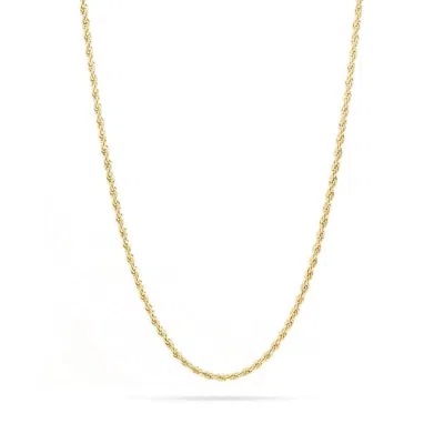 Evesaddiction Gold Rope Chain In Stainless Steel In Gold