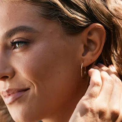 Evesaddiction 14k Gold Filled 1 Inch Hoop Earrings In Gold