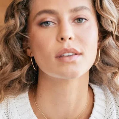 Evesaddiction 14k Gold Filled 1.5 Inch Hoop Earrings In Gold