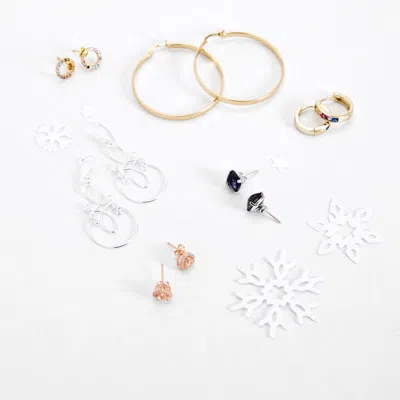 Evesaddiction Sterling Silver Scroll Design Dangle Earrings In Metallic