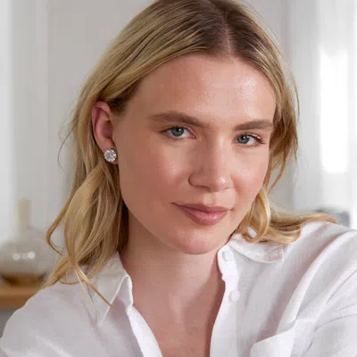 Evesaddiction Stunning 5 Carat Cz Clip-on Earrings In Silver