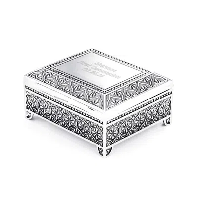 Evesaddiction Vintage Style Square Jewelry Box In Metallic