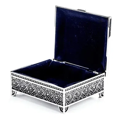 Evesaddiction Vintage Style Square Jewelry Box In Metallic
