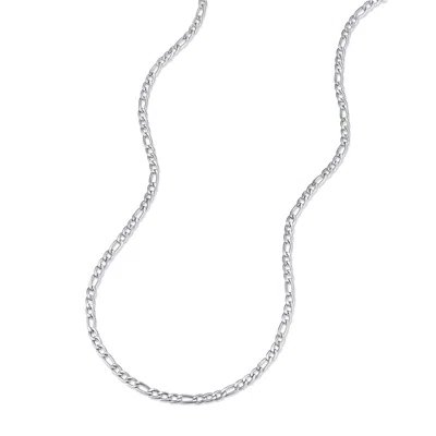 Evesaddiction 6mm Stainless Steel Figaro Chain In Silver