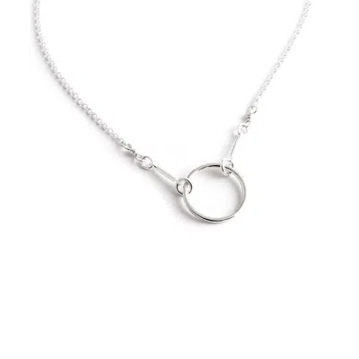 Evesaddiction Dogeared Karma Sterling Silver Necklace In Silver