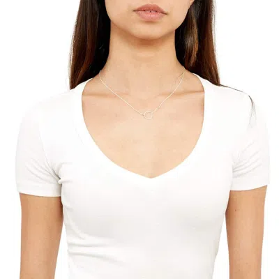 Evesaddiction Dogeared Karma Sterling Silver Necklace In Silver