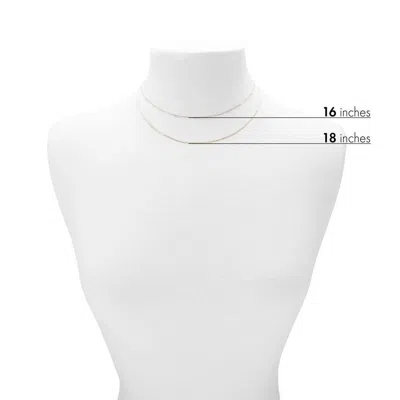 Evesaddiction 14k Gold Bar Nameplate Necklace With Heart Cut Out In Gold