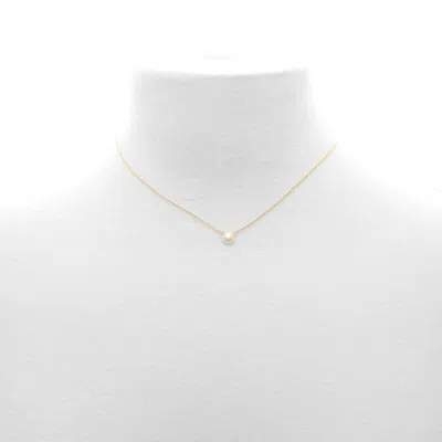 Evesaddiction Dogeared Freshwater Pearls Of Success Gold Dipped Necklace In Gold