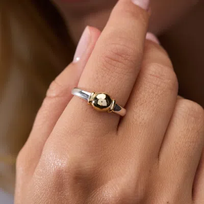 Evesaddiction Sterling Silver Cape Cod Inspired Ring In Metallic