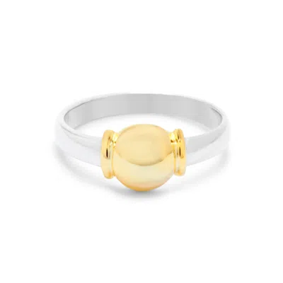 Evesaddiction Sterling Silver Cape Cod Inspired Ring In Metallic