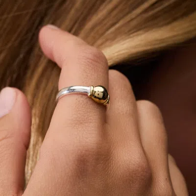 Evesaddiction Sterling Silver Cape Cod Inspired Ring In Metallic