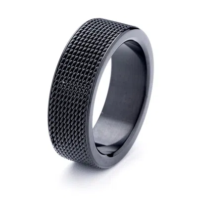 Evesaddiction Mesh Black Stainless Steel Band In Gray