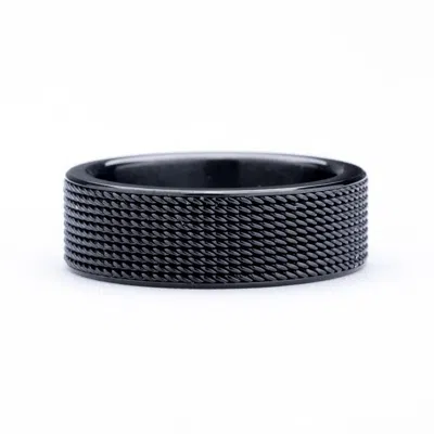 Evesaddiction Mesh Black Stainless Steel Band In Gray