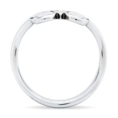 Evesaddiction Butterfly Cut Out Thumb Ring In Silver