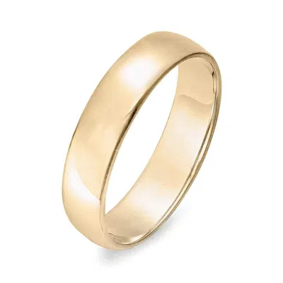 Evesaddiction 14k Gold 5mm Classic Wedding Band In Gold