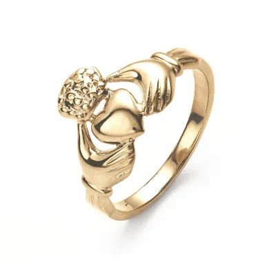 Evesaddiction 14k Gold Claddagh Wedding Ring In Gold
