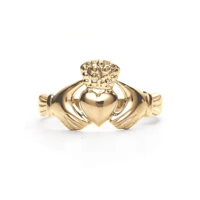Evesaddiction 14k Gold Claddagh Wedding Ring In Gold