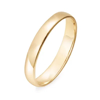 Evesaddiction 14k Gold 3mm Classic Wedding Band In Gold
