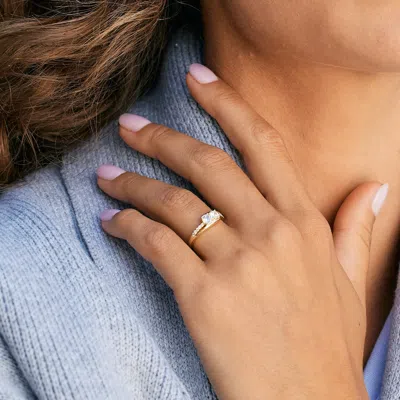 Evesaddiction Petite 3 Stone Silver Birthstone Mother's Ring In Multi