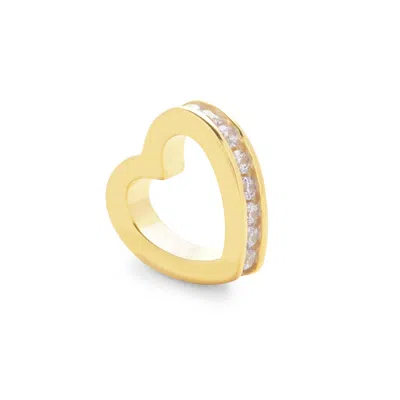 Evesaddiction Gold June Eternity Heart Charm In Gold