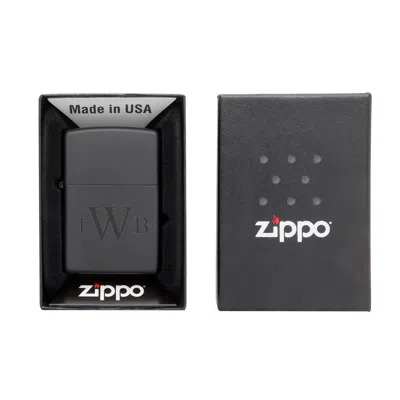 Evesaddiction Engravable Matte Black Zippo Lighter In Black