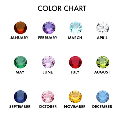 Evesaddiction Four Stone Floating Bezel Set Gold Birthstone Necklace In Gold