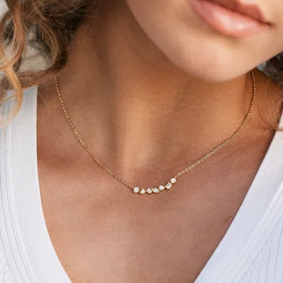 Evesaddiction Ombre Birthstone Necklace In Gold