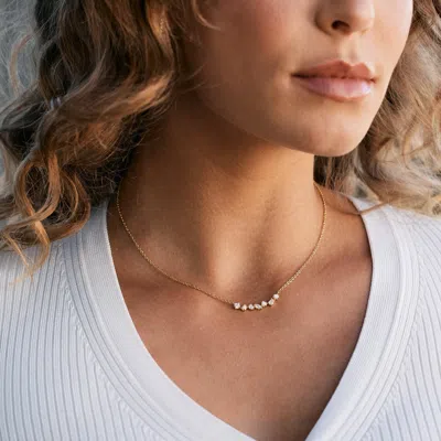 Evesaddiction Ombre Birthstone Necklace In Gold