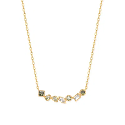 Evesaddiction Ombre Birthstone Necklace - Gold / August In Gold