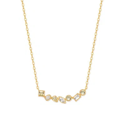 Evesaddiction Ombre Birthstone Necklace - Gold / November In Gold