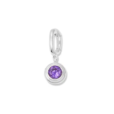 Evesaddiction Birthstone Hinge Charm In Purple