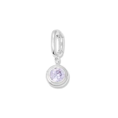 Evesaddiction Birthstone Hinge Charm - Silver / June In Silver