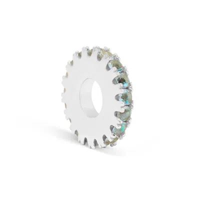 Evesaddiction Birthstone Ring Charm In Purple