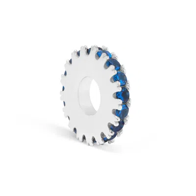 Evesaddiction Birthstone Ring Charm - Silver / September In Blue