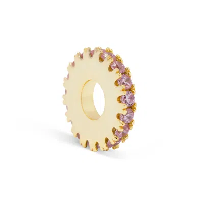 Evesaddiction Birthstone Ring Charm - Gold / October In Pink