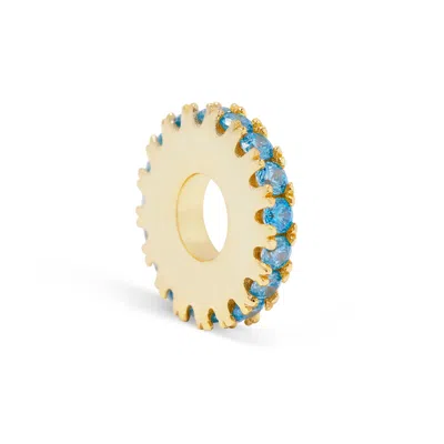 Evesaddiction Birthstone Ring Charm - Gold / December In Blue