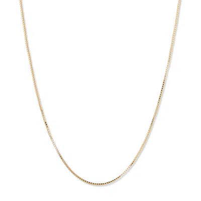 Evesaddiction Box Chain Necklace In Gold