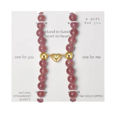 Evesaddiction Mommy And Daughter Heart To Heart Bracelet Set In Brown
