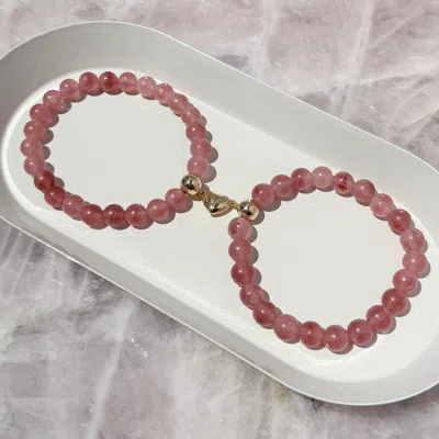 Evesaddiction Mommy And Daughter Heart To Heart Bracelet Set In Brown