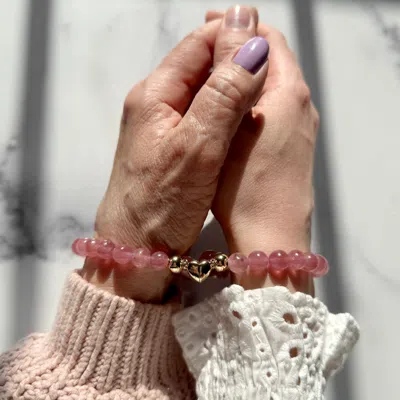 Evesaddiction Mommy And Daughter Heart To Heart Bracelet Set In Brown