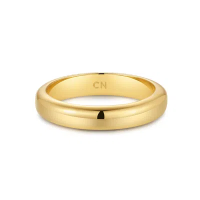 Evesaddiction Waterproof Band Ring In Gold