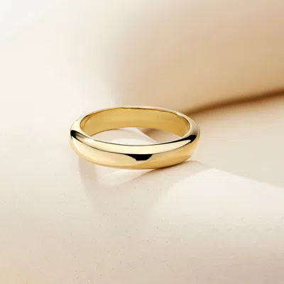 Evesaddiction Waterproof Band Ring In Gold