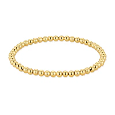 Evesaddiction Waterproof Bead Bracelet Set In Gold
