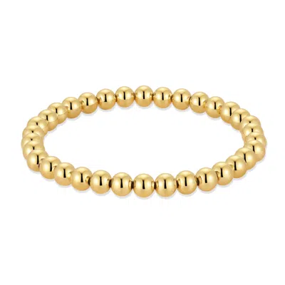 Evesaddiction Waterproof Bead Bracelet Set In Gold