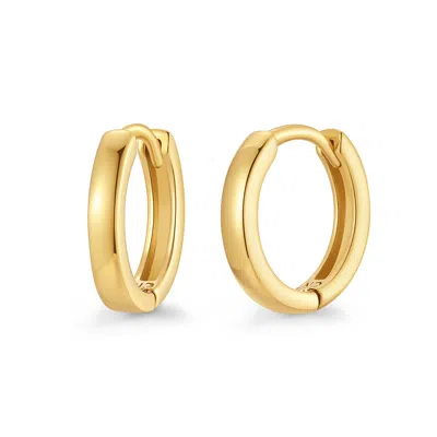 Evesaddiction Waterproof Huggie Hoops In Gold