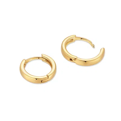 Evesaddiction Waterproof Huggie Hoops In Gold